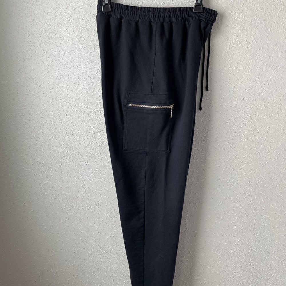 Energie Black Sweat Pants Size M EUC